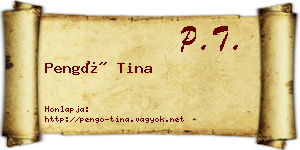 Pengő Tina névjegykártya